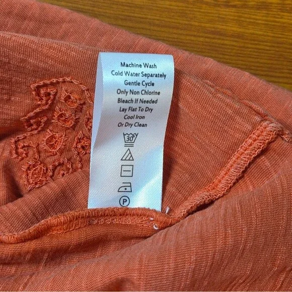 CAITE KYLA SEO "JOAN TEE" SET OF 3 100% COTTON EMBROIDERED sz SMALL NEW COTTAGE - Picture 5 of 8